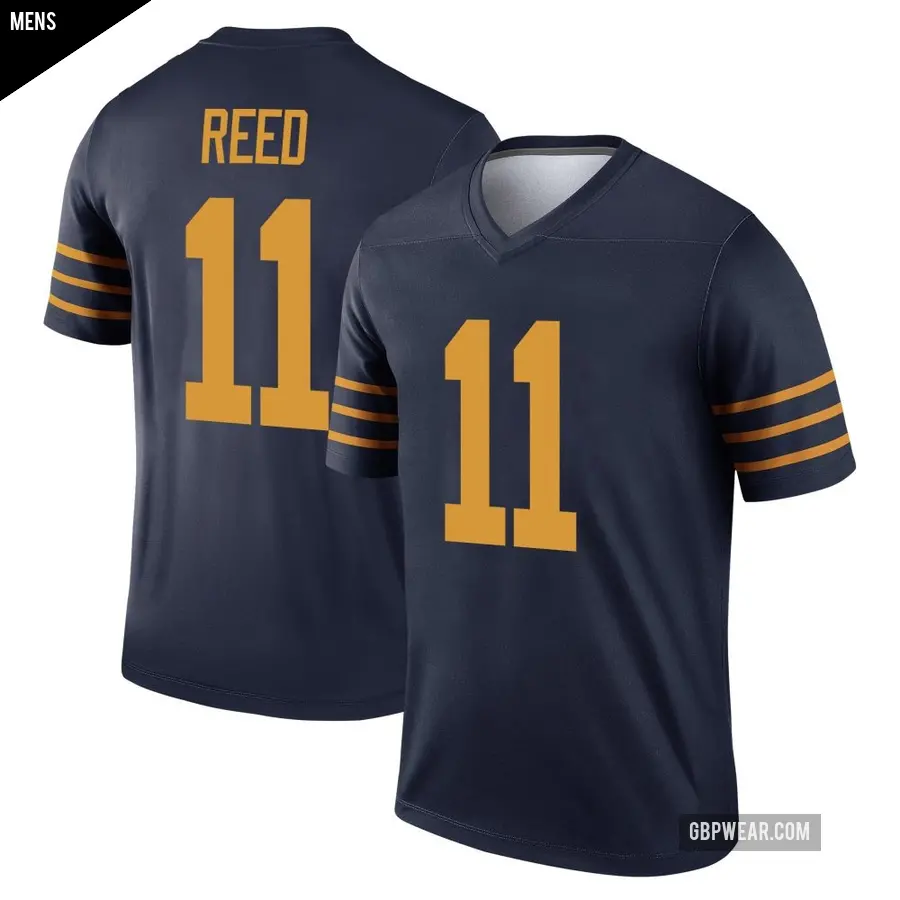 Men's Green Bay Packers ＃11 Jayden Reed Navy Legend The 1923 Classic Jersey