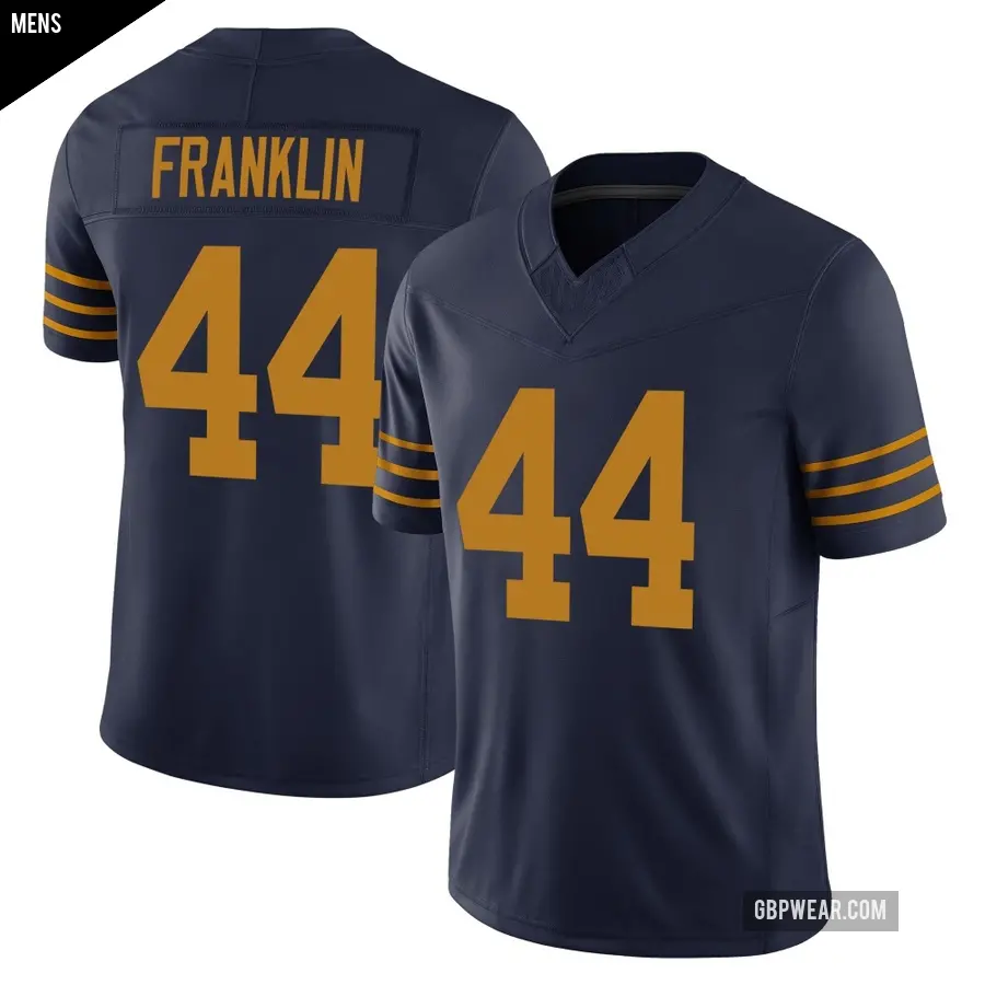 Men's Green Bay Packers ＃44 Zaire Franklin Navy Limited The 1923 Classic Vapor F.U.S.E. Jersey