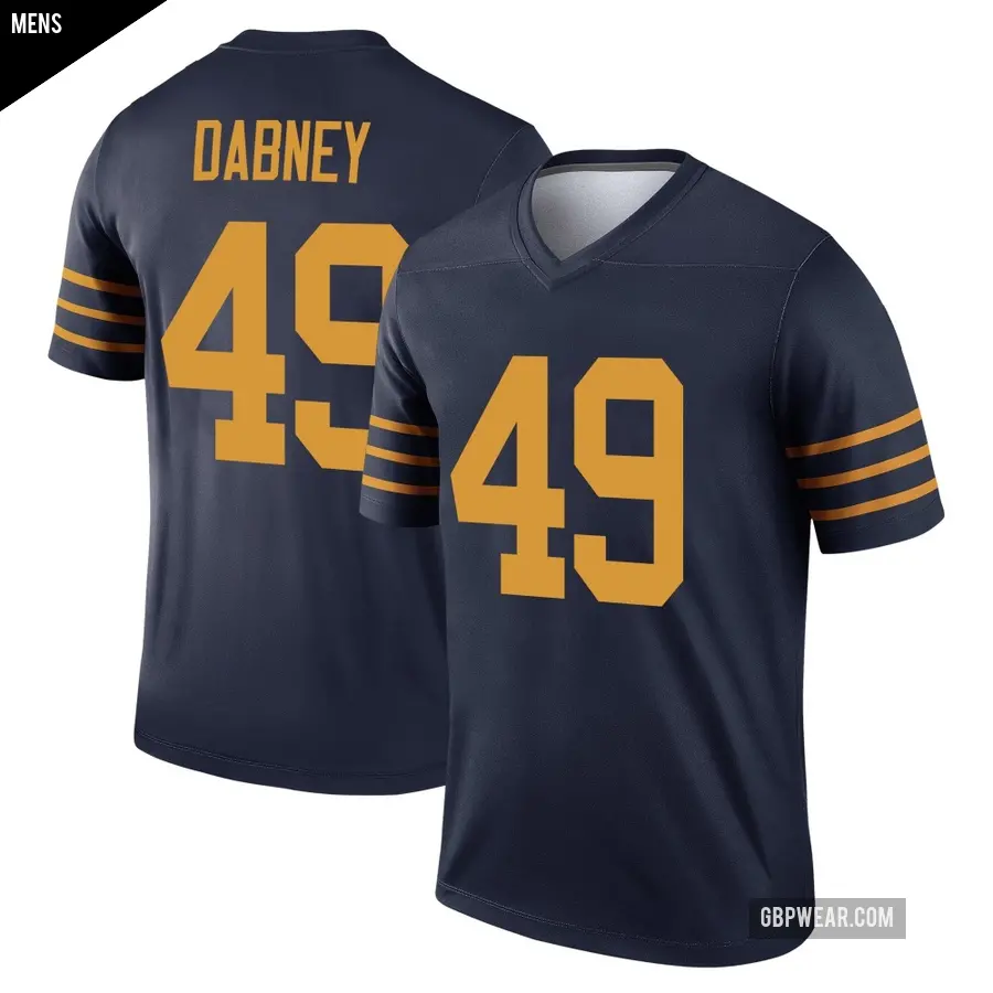 Men's Green Bay Packers ＃49 Drake Dabney Navy Legend The 1923 Classic Jersey