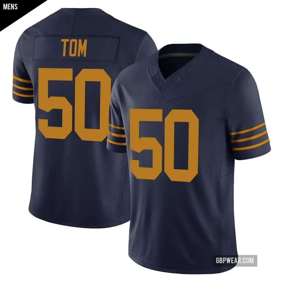 Men's Green Bay Packers ＃50 Zach Tom Navy Limited The 1923 Classic Vapor F.U.S.E. Jersey