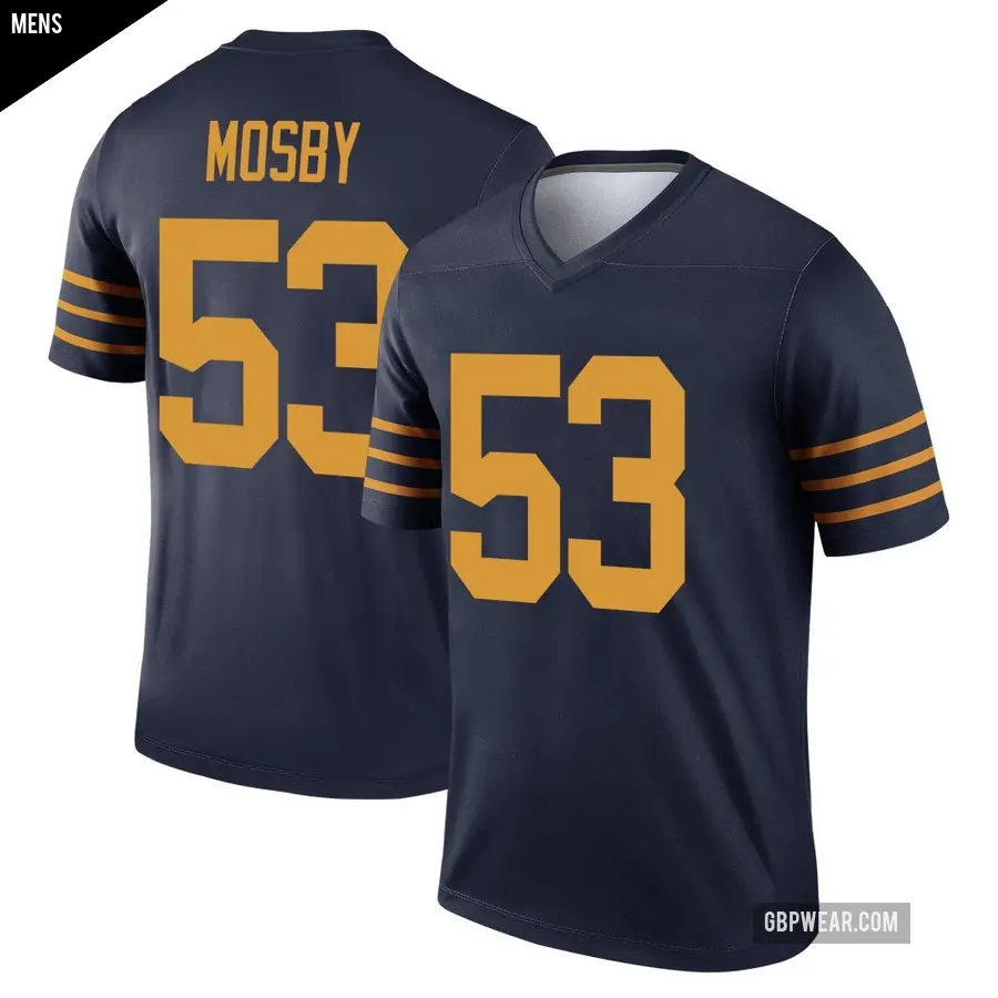 Men's Green Bay Packers ＃53 Arron Mosby Navy Legend The 1923 Classic Jersey