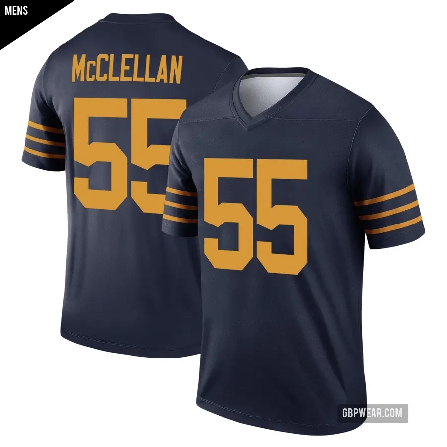 Men's Green Bay Packers ＃55 Chris McClellan Navy Legend The 1923 Classic Jersey