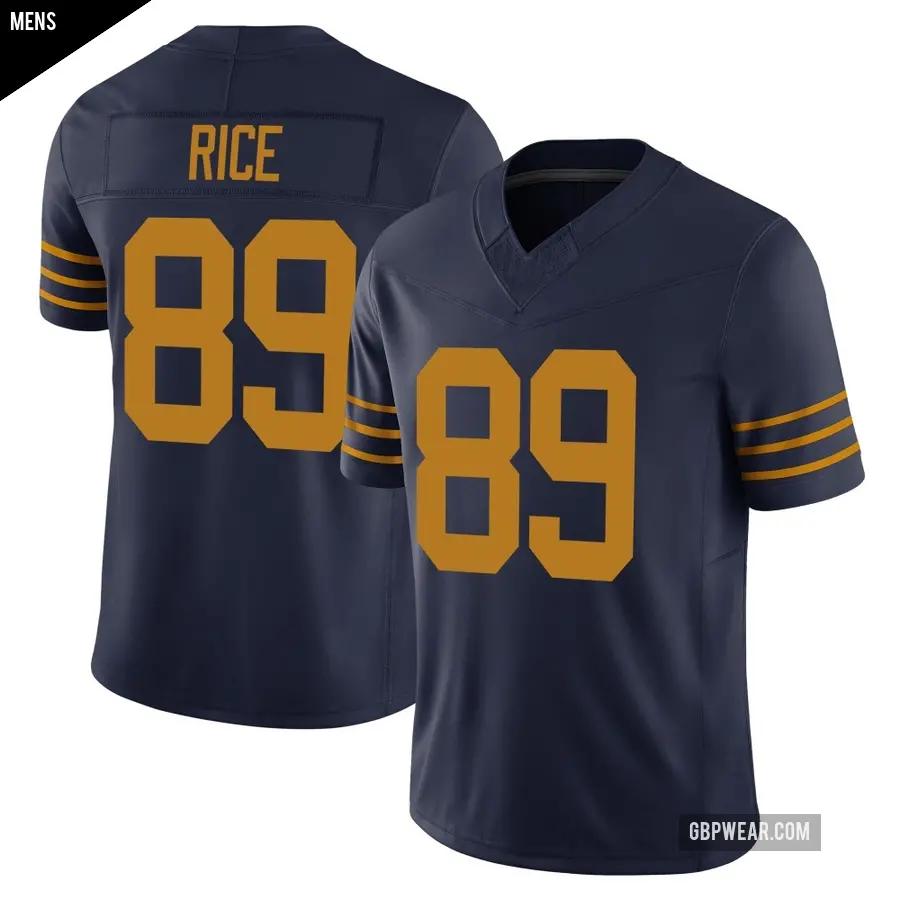 Men's Green Bay Packers ＃89 Brenden Rice Navy Limited The 1923 Classic Vapor F.U.S.E. Jersey