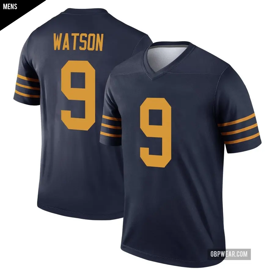 Men's Green Bay Packers ＃9 Christian Watson Navy Legend The 1923 Classic Jersey