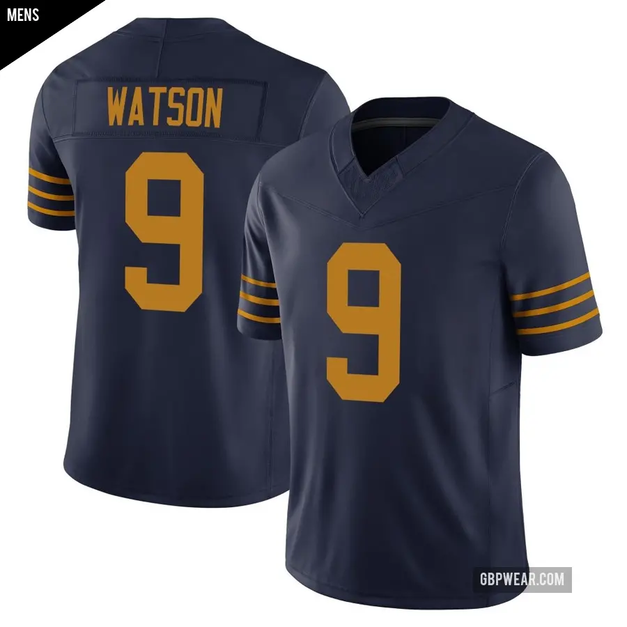 Men's Green Bay Packers ＃9 Christian Watson Navy Limited The 1923 Classic Vapor F.U.S.E. Jersey