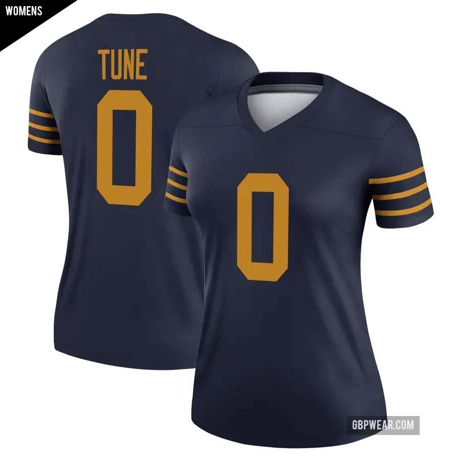 Women's Green Bay Packers ＃0 Clayton Tune Navy Legend The 1923 Classic Jersey