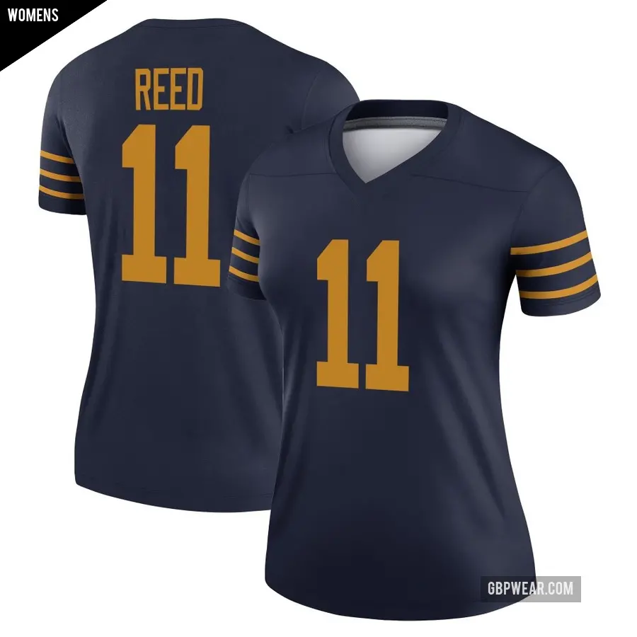 Women's Green Bay Packers ＃11 Jayden Reed Navy Legend The 1923 Classic Jersey