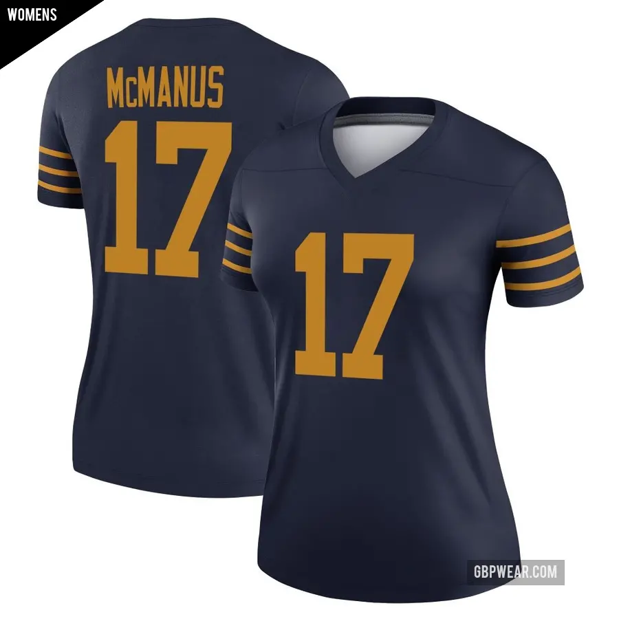 Women's Green Bay Packers ＃17 Brandon McManus Navy Legend The 1923 Classic Jersey