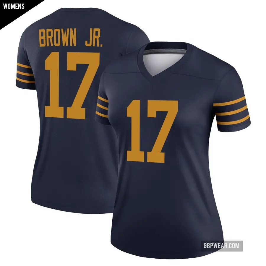 Women's Green Bay Packers ＃17 Sam Brown Jr. Navy Legend The 1923 Classic Jersey
