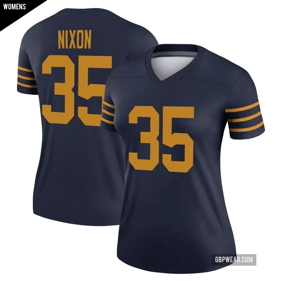 Women's Green Bay Packers ＃35 Jaden Nixon Navy Legend The 1923 Classic Jersey