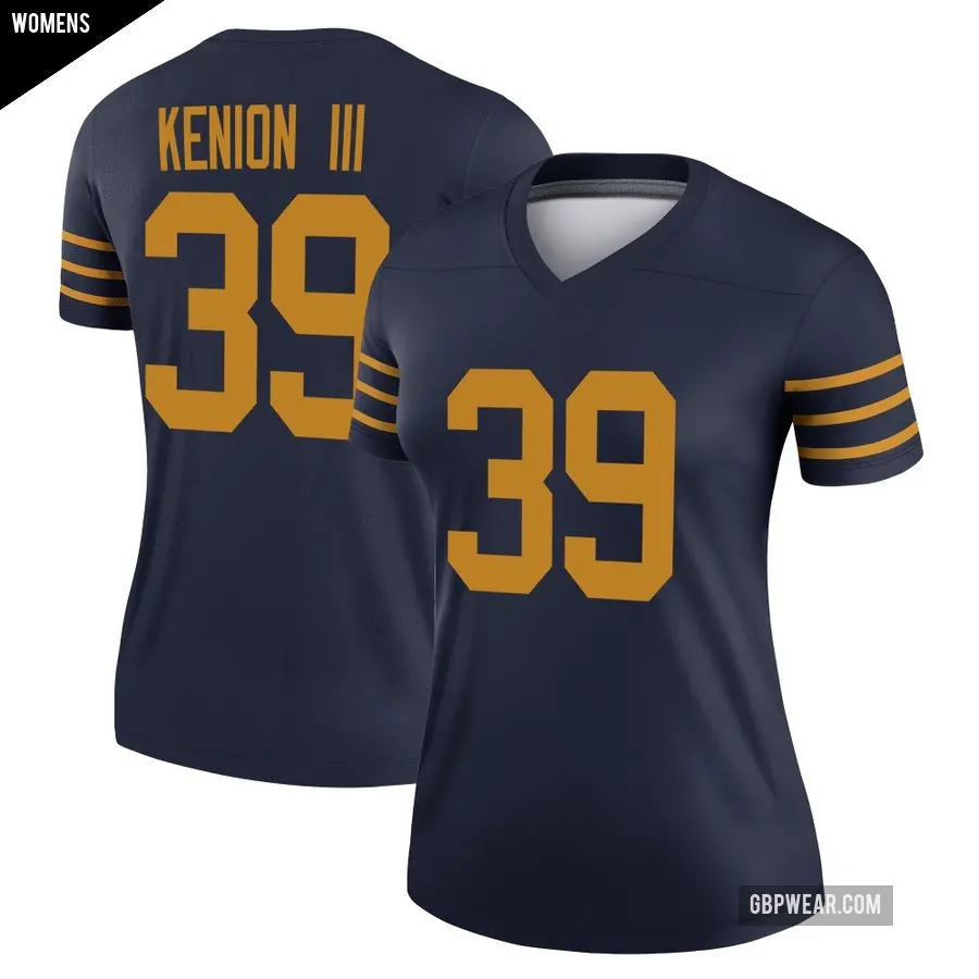 Women's Green Bay Packers ＃39 Murvin Kenion III Navy Legend The 1923 Classic Jersey
