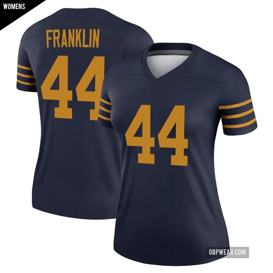 Women's Green Bay Packers ＃44 Zaire Franklin Navy Legend The 1923 Classic Jersey