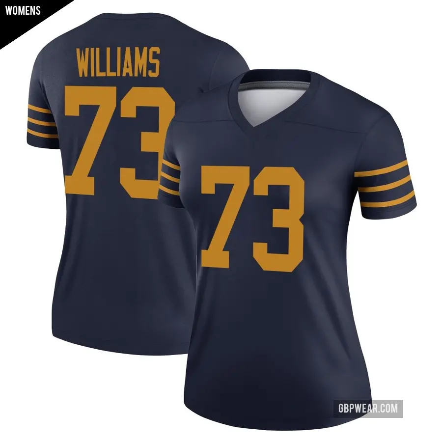 Women's Green Bay Packers ＃73 John Williams Navy Legend The 1923 Classic Jersey