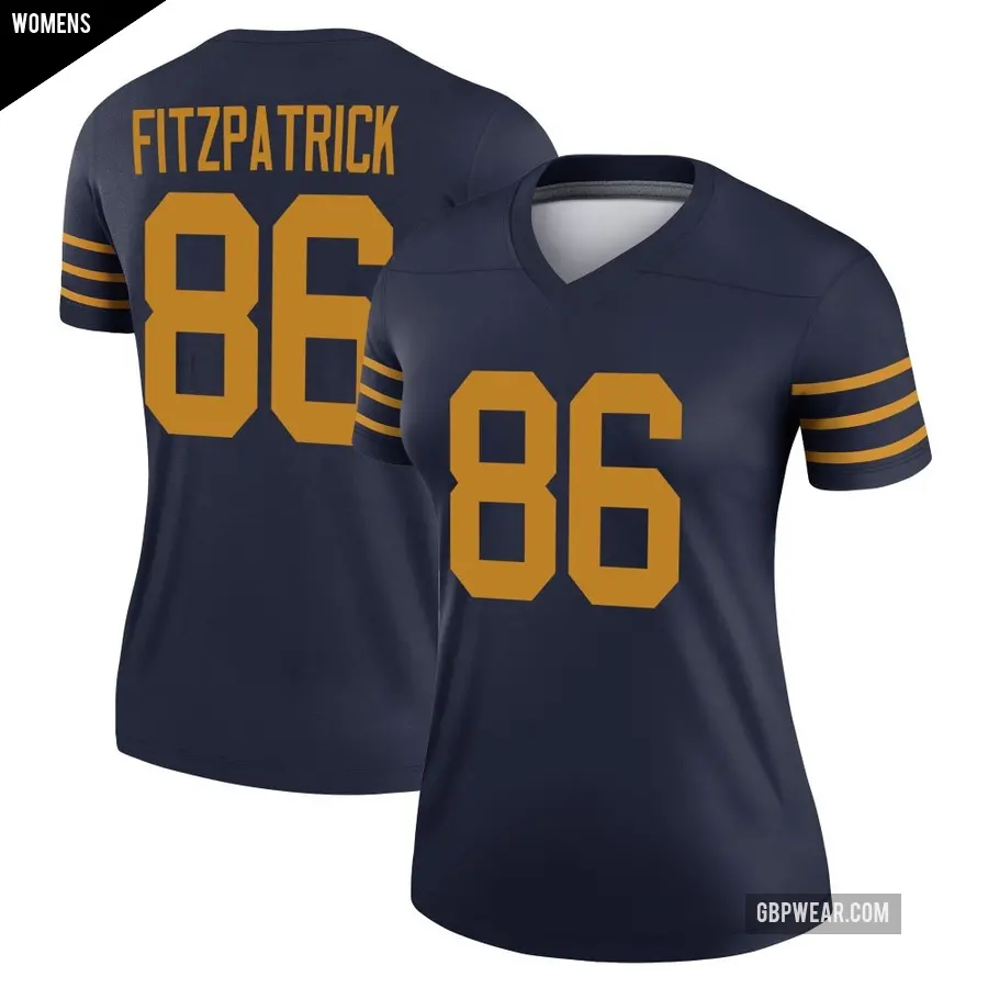 Women's Green Bay Packers ＃86 John FitzPatrick Navy Legend The 1923 Classic Jersey