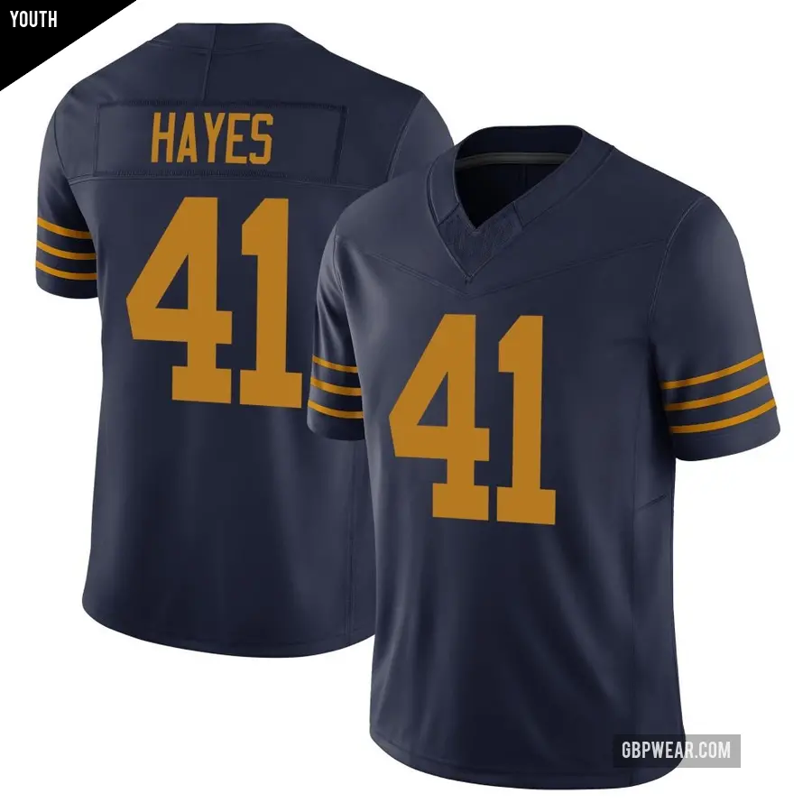 Youth Green Bay Packers ＃41 Kaleb Hayes Navy Limited The 1923 Classic Vapor F.U.S.E. Jersey
