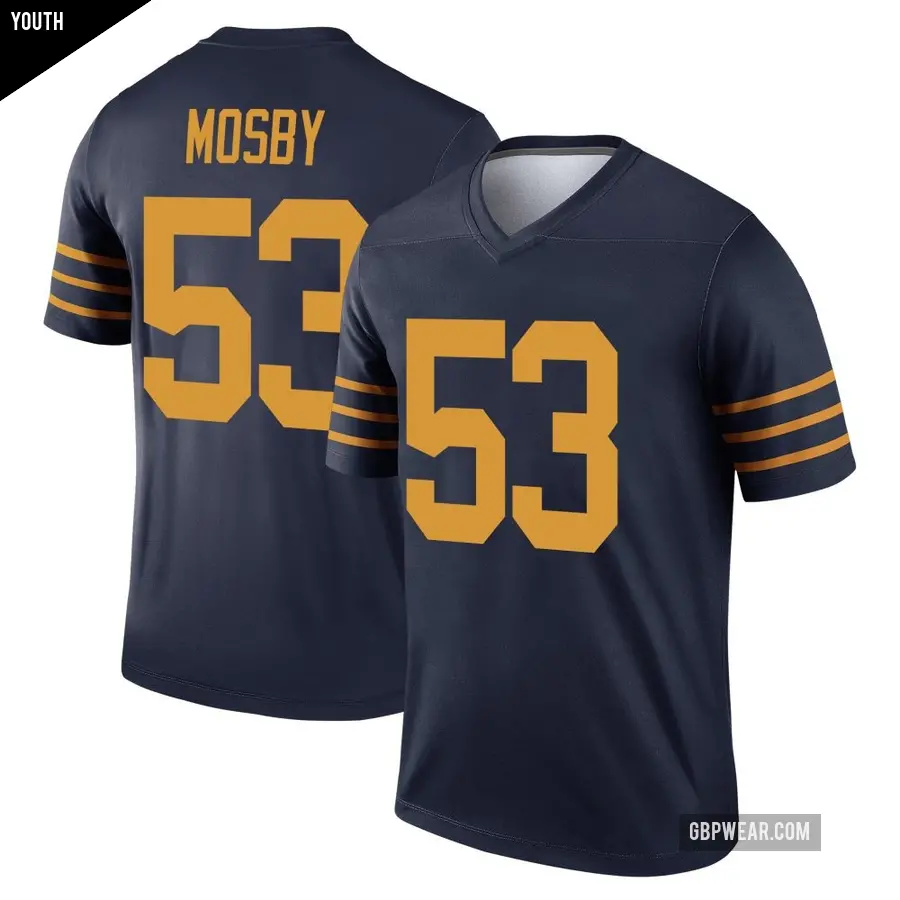 Youth Green Bay Packers ＃53 Arron Mosby Navy Legend The 1923 Classic Jersey