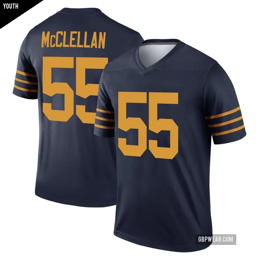 Youth Green Bay Packers ＃55 Chris McClellan Navy Legend The 1923 Classic Jersey