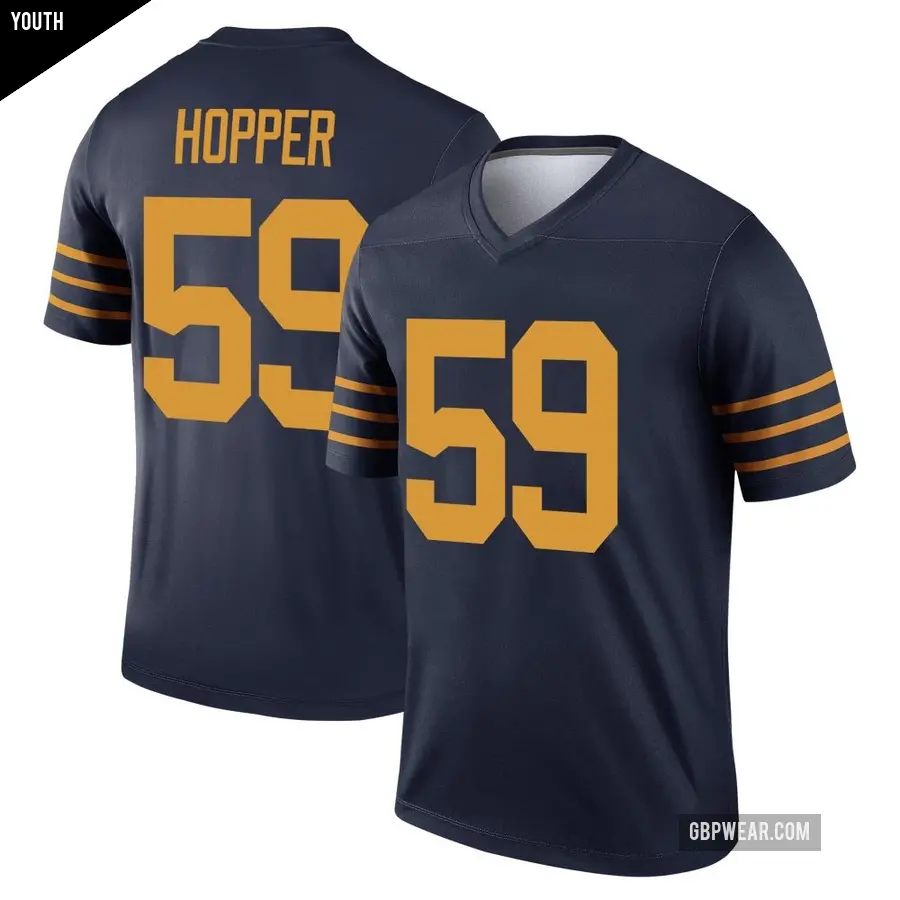 Youth Green Bay Packers ＃59 Ty'Ron Hopper Navy Legend The 1923 Classic Jersey