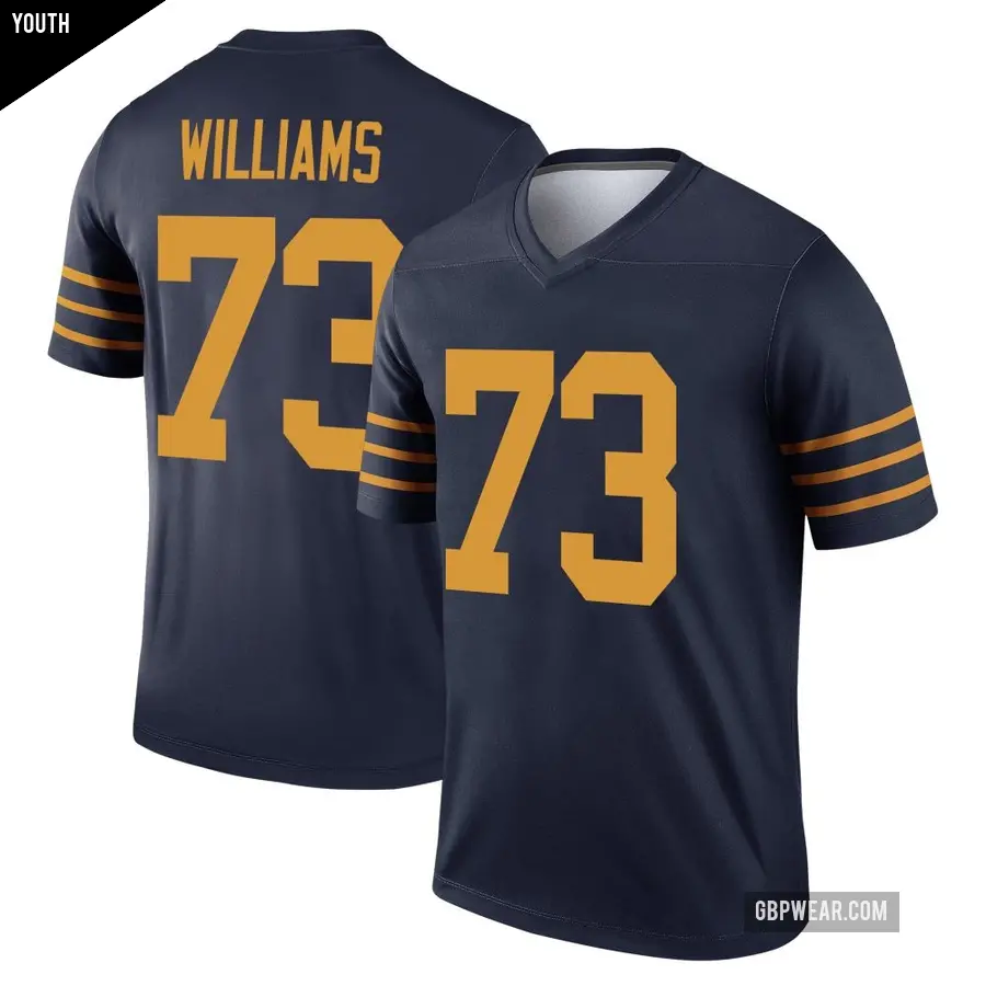 Youth Green Bay Packers ＃73 John Williams Navy Legend The 1923 Classic Jersey