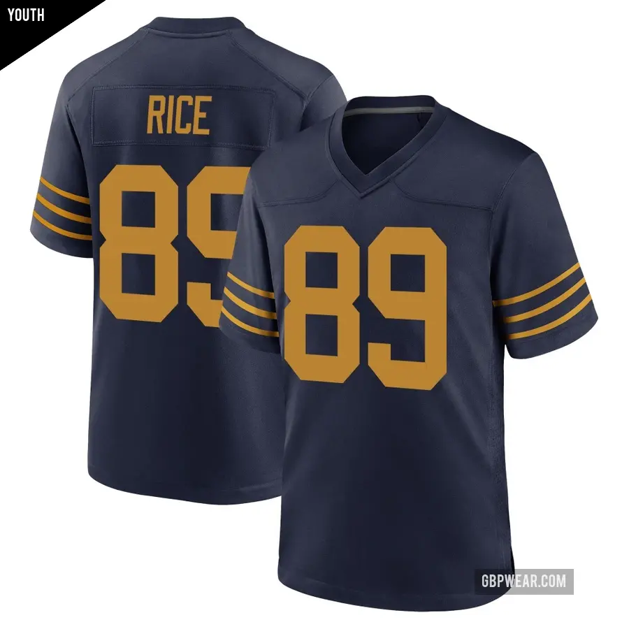 Youth Green Bay Packers ＃89 Brenden Rice Navy Game The 1923 Classic Jersey